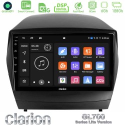 Clarion GL700 Lite Series 8Core Android ClarionOS 6+128GB Hyundai IX35 Auto A/C Navigation Multimedia Tablet 9" Με Carplay & Android Auto