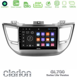 Clarion GL700 Lite Series 8Core Android ClarionOS 6+128GB Hyundai Tucson 2015-2018 Navigation Multimedia Tablet 9" Με Carplay & Android Auto
