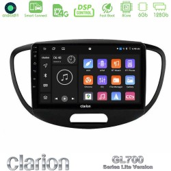 Clarion GL700 Lite Series 8Core Android ClarionOS 6+128GB Hyundai i10 2008-2014 Navigation Multimedia Tablet 9" Με Carplay & Android Auto Clarion GL700 Lite Series 8Core Android ClarionOS 6+128GB Hyundai i10 2008-2014 Navigation Multimedia Tablet 9" Με Carplay & Android Auto
