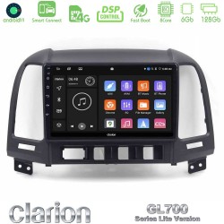 Clarion GL700 Lite Series 8Core Android ClarionOS 6+128GB Hyundai Santa Fe 2006-2013 Navigation Multimedia Tablet 9" Με Carplay & Android Auto