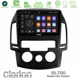 Clarion GL700 Lite Series 8Core Android ClarionOS 6+128GB Hyundai i30 2007-2012 Manual A/C Navigation Multimedia Tablet 9" Με Carplay & Android Auto