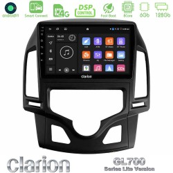 Clarion GL700 Lite Series 8Core Android ClarionOS 6+128GB Hyundai i30 2007-2012 Auto A/C Navigation Multimedia Tablet 9" Με Carplay & Android Auto Clarion GL700 Lite Series 8Core Android ClarionOS 6+128GB Hyundai i30 2007-2012 Auto A/C Navigation Multimedia Tablet 9" Με Carplay & Android Auto