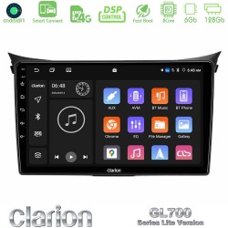 Clarion GL700 Lite Series 8Core Android ClarionOS 6+128GB Hyundai i30 2012-2017 Navigation Multimedia Tablet 9" Με Carplay & Android Auto