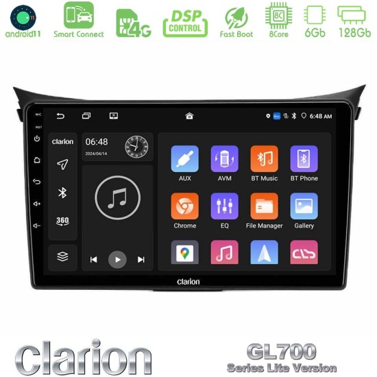 Clarion GL700 Lite Series 8Core Android ClarionOS 6+128GB Hyundai i30 2012-2017 Navigation Multimedia Tablet 9" Με Carplay & Android Auto Clarion GL700 Lite Series 8Core Android ClarionOS 6+128GB Hyundai i30 2012-2017 Navigation Multimedia Tablet 9" Με Carplay & Android Auto