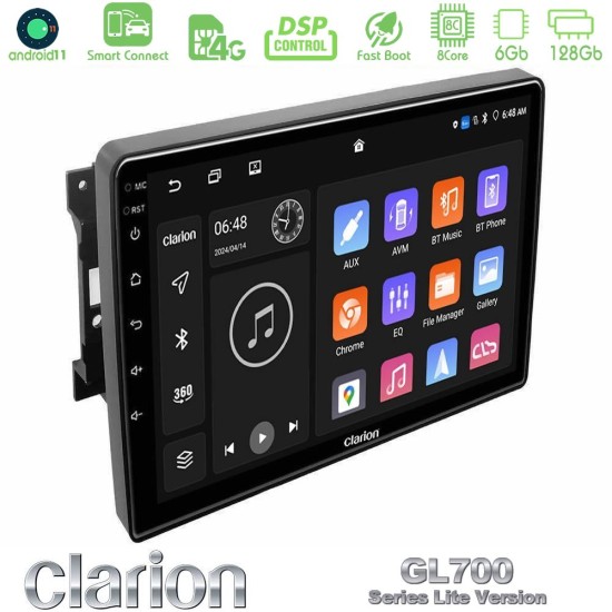 Clarion GL700 Lite Series 8Core Android ClarionOS 6+128GB Chrysler / Dodge / Jeep Navigation Multimedia Tablet 10" Με Carplay & Android Auto