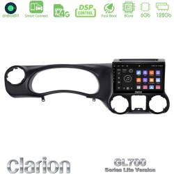Clarion GL700 Lite Series 8Core Android ClarionOS 6+128GB Jeep Wrangler 2011-2014 Navigation Multimedia Tablet 10" Με Carplay & Android Auto Clarion GL700 Lite Series 8Core Android ClarionOS 6+128GB Jeep Wrangler 2011-2014 Navigation Multimedia Tablet 10" Με Carplay & Android Auto
