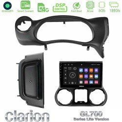 Clarion GL700 Lite Series 8Core Android ClarionOS 6+128GB Jeep Wrangler 2014-2017 Navigation Multimedia Tablet 10" Με Carplay & Android Auto Clarion GL700 Lite Series 8Core Android ClarionOS 6+128GB Jeep Wrangler 2014-2017 Navigation Multimedia Tablet 10" Με Carplay & Android Auto