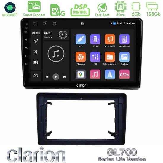 Clarion GL700 Lite Series 8Core Android ClarionOS 6+128GB Chrysler / Dodge / Jeep Navigation Multimedia Tablet 10" Με Carplay & Android Auto