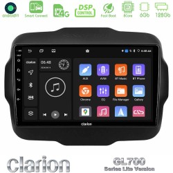 Clarion GL700 Lite Series 8Core Android ClarionOS 6+128GB Jeep Renegade 2015-2019 Navigation Multimedia Tablet 9" Με Carplay & Android Auto Clarion GL700 Lite Series 8Core Android ClarionOS 6+128GB Jeep Renegade 2015-2019 Navigation Multimedia Tablet 9" Με Carplay & Android Auto