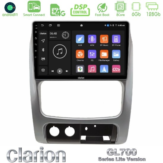 Clarion GL700 Lite Series 8Core Android ClarionOS 6+128GB Jeep Cherokee (KJ) 2002-2007 Navigation Multimedia Tablet 9" Με Carplay & Android Auto