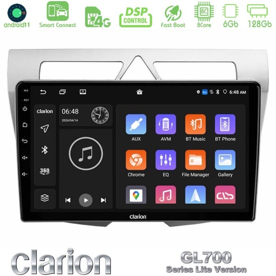 Clarion GL700 Lite Series 8Core Android ClarionOS 6+128GB Kia Picanto Navigation Multimedia Tablet 9" Με Carplay & Android Auto