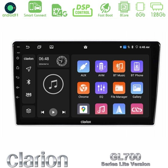 Clarion GL700 Lite Series Kia Sportage 2005-2008 8Core Android ClarionOS 6+128GB Navigation Multimedia Tablet 9" Με Carplay & Android Auto Με Carplay & Android Auto