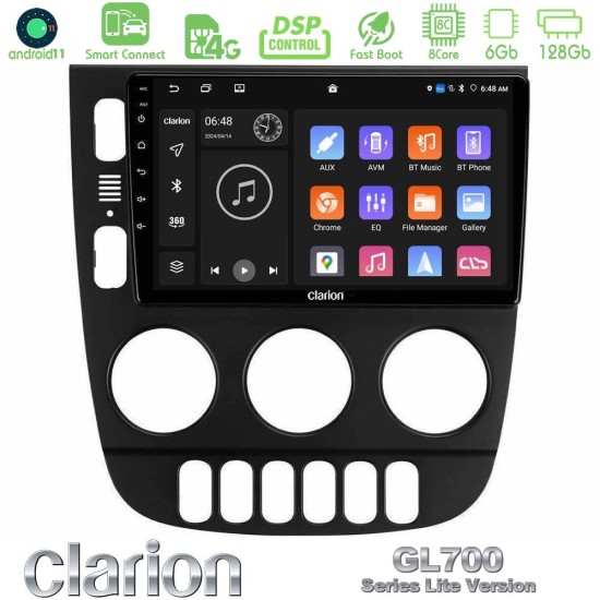 Clarion GL700 Lite Series 8Core Android ClarionOS 6+128GB Mercedes ML Class 1998-2005 Navigation Multimedia Tablet 9" Με Carplay & Android Auto Clarion GL700 Lite Series 8Core Android ClarionOS 6+128GB Mercedes ML Class 1998-2005 Navigation Multimedia Tablet 9" Με Carplay & Android Auto