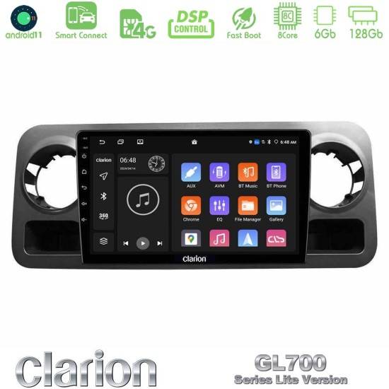 Clarion GL700 Lite Series 8Core Android ClarionOS 6+128GB Mercedes Sprinter W907 Navigation Multimedia Tablet 10" Με Carplay & Android Auto Clarion GL700 Lite Series 8Core Android ClarionOS 6+128GB Mercedes Sprinter W907 Navigation Multimedia Tablet 10" Με Carplay & Android Auto