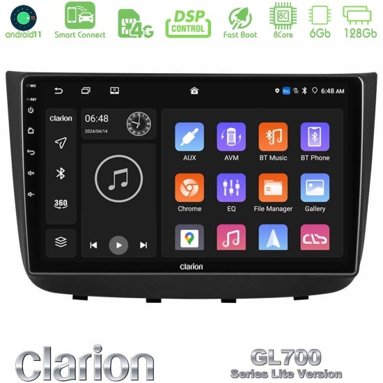 Clarion GL700 Lite Series Mercedes Vito/Viano 2003-2006 8Core Android ClarionOS 6+128GB Navigation Multimedia Tablet 10" Με Carplay & Android Auto