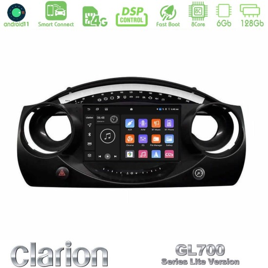 Clarion GL700 Lite Series 8Core Android ClarionOS 6+128GB Mini Cooper R50 Navigation Multimedia Tablet 9" Με Carplay & Android Auto Clarion GL700 Lite Series 8Core Android ClarionOS 6+128GB Mini Cooper R50 Navigation Multimedia Tablet 9" Με Carplay & Android Auto