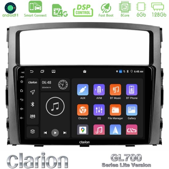 Clarion GL700 Lite Series 8Core Android ClarionOS 6+128GB Mitsubishi Pajero 2008-2009 Navigation Multimedia Tablet 9" Με Carplay & Android Auto Clarion GL700 Lite Series 8Core Android ClarionOS 6+128GB Mitsubishi Pajero 2008-2009 Navigation Multimedia Tablet 9" Με Carplay & Android Auto