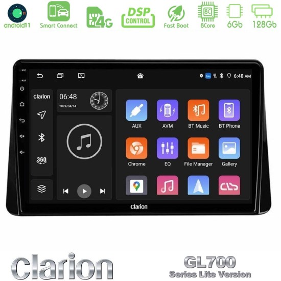 Clarion GL700 Lite Series 8Core Android ClarionOS 6+128GB Mitsubishi Eclipse Cross 2018-2023 Navigation Multimedia Tablet 9" Με Carplay & Android Auto Clarion GL700 Lite Series 8Core Android ClarionOS 6+128GB Mitsubishi Eclipse Cross 2018-2023 Navigation Multimedia Tablet 9" Με Carplay & Android Auto