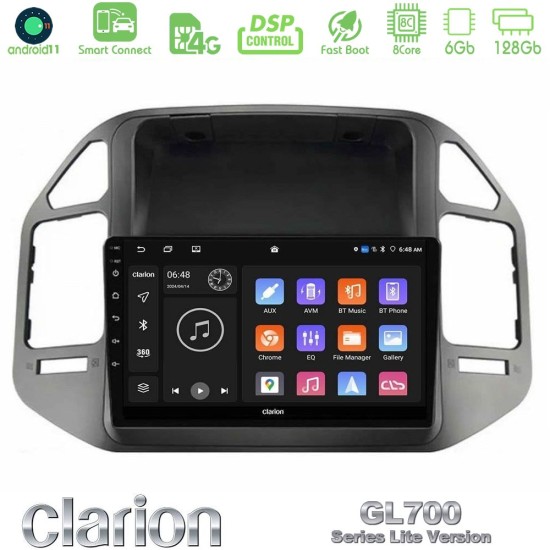 Clarion GL700 Lite Series 8Core Android ClarionOS 6+128GB Mitsubishi Pajero 2002-2006 Navigation Multimedia Tablet 9" Με Carplay & Android Auto Clarion GL700 Lite Series 8Core Android ClarionOS 6+128GB Mitsubishi Pajero 2002-2006 Navigation Multimedia Tablet 9" Με Carplay & Android Auto