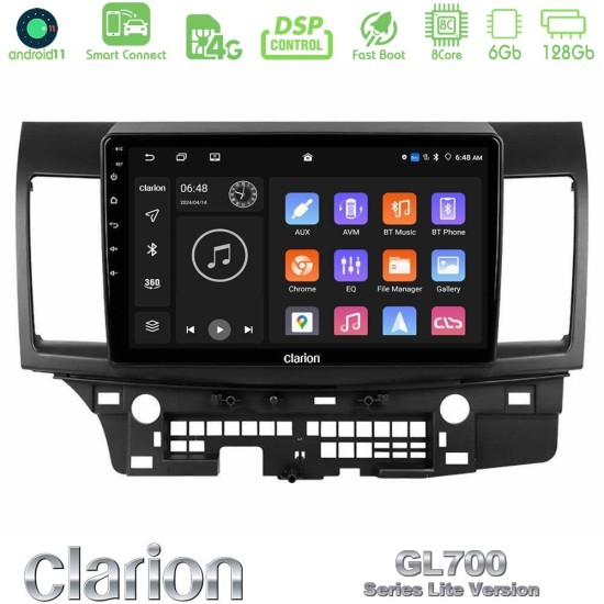 Clarion GL700 Lite Series 8Core Android ClarionOS 6+128GB Mitsubishi Lancer 2008 – 2015 Navigation Multimedia Tablet 10" Με Carplay & Android Auto Clarion GL700 Lite Series 8Core Android ClarionOS 6+128GB Mitsubishi Lancer 2008 – 2015 Navigation Multimedia Tablet 10" Με Carplay & Android Auto