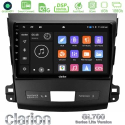 Clarion GL700 Lite Series 8Core Android ClarionOS 6+128GB Mitsubishi Outlander/Citroen C-Crosser/Peugeot 4007 Navigation Multimedia Tablet 9" Με Carplay & Android Auto