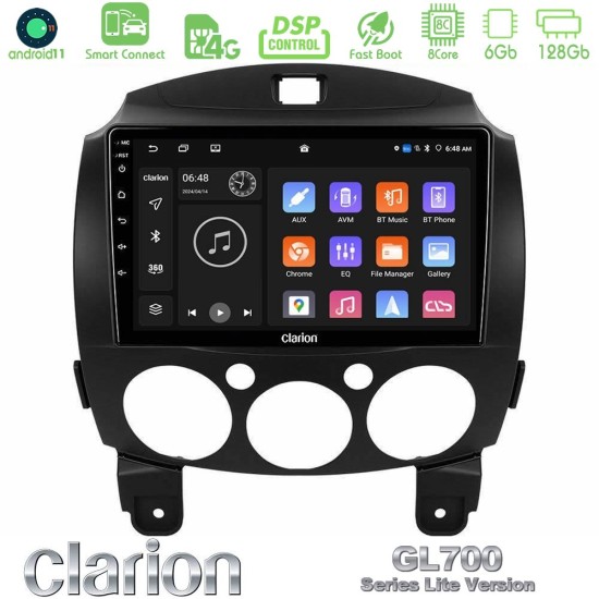 Clarion GL700 Lite Series 8Core Android ClarionOS 6+128GB Mazda 2 2008-2014 Navigation Multimedia Tablet 9" Με Carplay & Android Auto Clarion GL700 Lite Series 8Core Android ClarionOS 6+128GB Mazda 2 2008-2014 Navigation Multimedia Tablet 9" Με Carplay & Android Auto