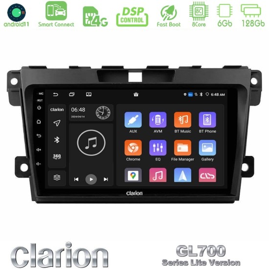 Clarion GL700 Lite Series 8Core Android ClarionOS 6+128GB Mazda CX-7 2007-2011 Navigation Multimedia Tablet 9" Με Carplay & Android Auto Clarion GL700 Lite Series 8Core Android ClarionOS 6+128GB Mazda CX-7 2007-2011 Navigation Multimedia Tablet 9" Με Carplay & Android Auto
