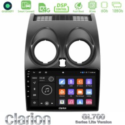 Clarion GL700 Lite Series 8Core Android ClarionOS 6+128GB Nissan Qashqai J10 Navigation Multimedia Tablet 9" Με Carplay & Android Auto
