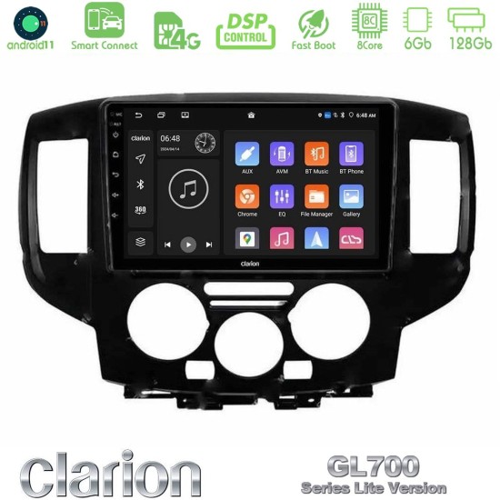 Clarion GL700 Lite Series 8Core Android ClarionOS 6+128GB Nissan NV200 2009 – 2019 Navigation Multimedia Tablet 9" Με Carplay & Android Auto (Μαύρο) Clarion GL700 Lite Series 8Core Android ClarionOS 6+128GB Nissan NV200 2009 – 2019 Navigation Multimedia Tablet 9" Με Carplay & Android Auto (Μαύρο)
