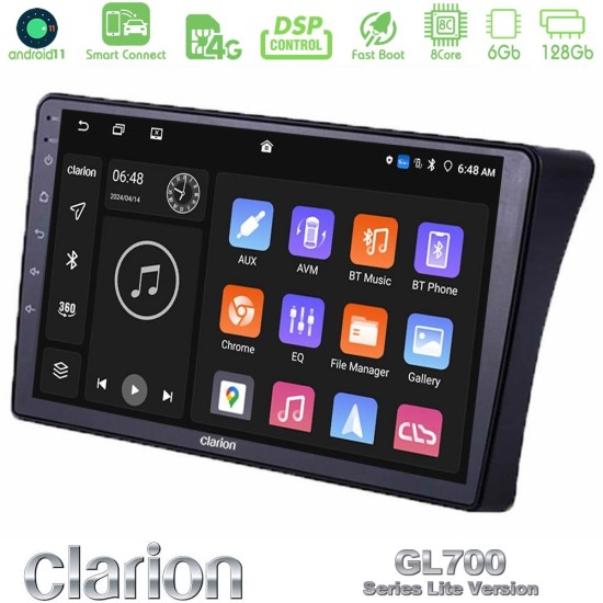 Clarion GL700 Lite Series 8Core Android ClarionOS 6+128GB Nissan Navara D40 Navigation Multimedia Tablet 9" Με Carplay & Android Auto Clarion GL700 Lite Series 8Core Android ClarionOS 6+128GB Nissan Navara D40 Navigation Multimedia Tablet 9" Με Carplay & Android Auto