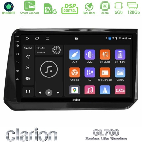 Clarion GL700 Lite Series 8Core Android ClarionOS 6+128GB Nissan Note 2021-2026 RHD Navigation Multimedia Tablet 10" Με Carplay & Android Auto Clarion GL700 Lite Series 8Core Android ClarionOS 6+128GB Nissan Note 2021-2026 RHD Navigation Multimedia Tablet 10" Με Carplay & Android Auto