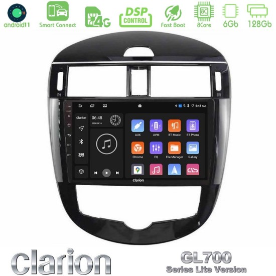 Clarion GL700 Lite Series 8Core Android ClarionOS 6+128GB Nissan Pulsar 2015-2018 Navigation Multimedia Tablet 9" Με Carplay & Android Auto