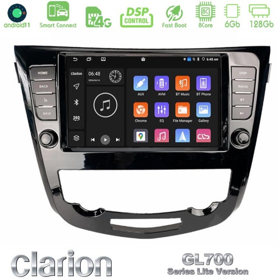 Clarion GL700 Lite Series 8Core Android ClarionOS 6+128GB Nissan Qashqai J11 (AUTO A/C) Navigation Multimedia Tablet 9" Με Carplay & Android Auto Clarion GL700 Lite Series 8Core Android ClarionOS 6+128GB Nissan Qashqai J11 (AUTO A/C) Navigation Multimedia Tablet 9" Με Carplay & Android Auto