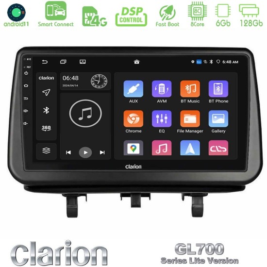 Clarion GL700 Lite Series Opel Meriva B 2010-2017 8Core Android ClarionOS 6+128GB Navigation Multimedia Tablet 9" Με Carplay & Android Auto
