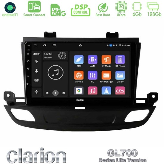 Clarion GL700 Lite Series 8Core Android ClarionOS 6+128GB Opel Insignia 2 2017-2020 Navigation Multimedia Tablet 9" Με Carplay & Android Auto Clarion GL700 Lite Series 8Core Android ClarionOS 6+128GB Opel Insignia 2 2017-2020 Navigation Multimedia Tablet 9" Με Carplay & Android Auto