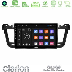 Clarion GL700 Lite Series 8Core Android ClarionOS 6+128GB Peugeot 508 2010-2018 Navigation Multimedia Tablet 9" Με Carplay & Android Auto