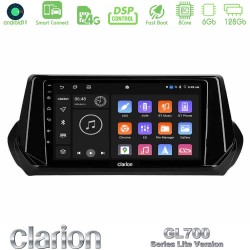 Clarion GL700 Lite Series 8Core Android ClarionOS 6+128GB Peugeot 208/2008 2019-2023 Navigation Multimedia Tablet 9" Με Carplay & Android Auto
