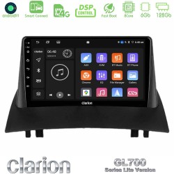 Clarion GL700 Lite Series 8Core Android ClarionOS 6+128GB Renault Megane 2 2002-2008 Navigation Multimedia Tablet 9" Με Carplay & Android Auto