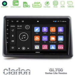 Clarion GL700 Lite Series 8Core Android ClarionOS 6+128GB Renault Express 2020-2025 Navigation Multimedia Tablet 9" Με Carplay & Android Auto