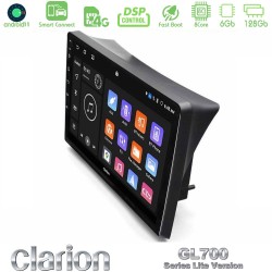 Clarion GL700 Lite Series 8Core Android ClarionOS 6+128GB Opel Vivaro/Renault Trafic/Nissan Primastar Navigation Multimedia Tablet 10" Με Carplay & Android Auto