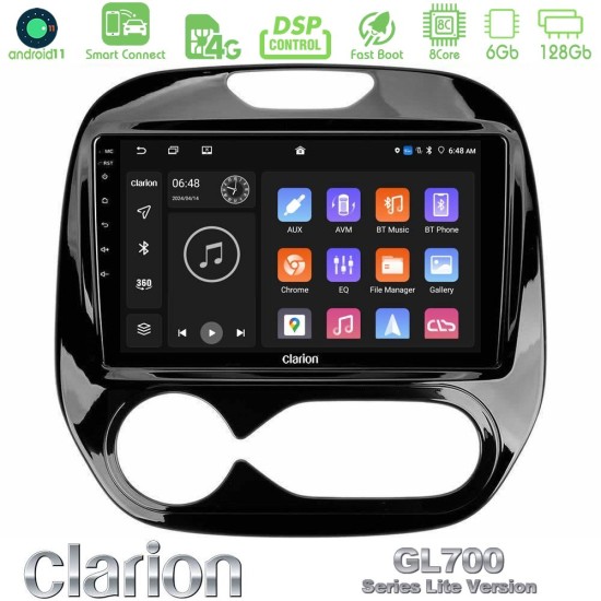 Clarion GL700 Lite Series 8Core Android ClarionOS 6+128GB Renault Captur 2013-2019 (Auto AC) Navigation Multimedia Tablet 9" Με Carplay & Android Auto Clarion GL700 Lite Series 8Core Android ClarionOS 6+128GB Renault Captur 2013-2019 (Auto AC) Navigation Multimedia Tablet 9" Με Carplay & Android Auto