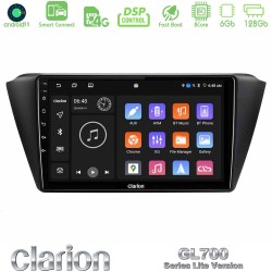 Clarion GL700 Lite Series 8Core Android ClarionOS 6+128GB Skoda Fabia 2015-2021 Navigation Multimedia Tablet 9" Με Carplay & Android Auto