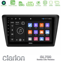 Clarion GL700 Lite Series 8Core Android ClarionOS 6+128GB Skoda Rapid 2013-2017 Navigation Multimedia Tablet 9" Με Carplay & Android Auto