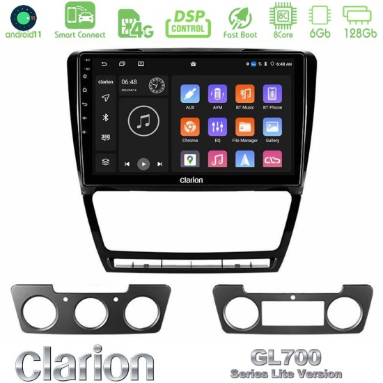 Clarion GL700 Lite Series 8Core Android ClarionOS 6+128GB Skoda Octavia 5 Navigation Multimedia Tablet 10" Με Carplay & Android Auto Clarion GL700 Lite Series 8Core Android ClarionOS 6+128GB Skoda Octavia 5 Navigation Multimedia Tablet 10" Με Carplay & Android Auto