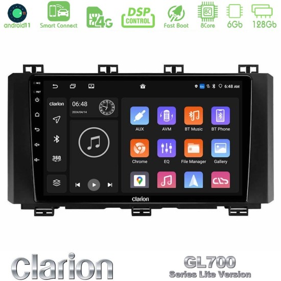 Clarion GL700 Lite Series 8Core Android ClarionOS 6+128GB Seat Ateca 2017-2021 Navigation Multimedia Tablet 9" Με Carplay & Android Auto