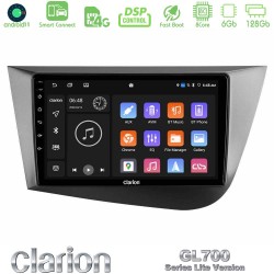 Clarion GL700 Lite Series 8Core Android ClarionOS 6+128GB Seat Leon Navigation Multimedia Tablet 9" Με Carplay & Android Auto