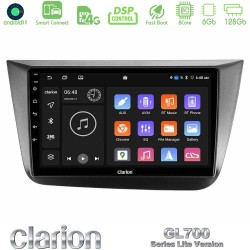 Clarion GL700 Lite Series 8Core Android ClarionOS 6+128GB Seat Altea 2004-2015 Navigation Multimedia Tablet 9" Με Carplay & Android Auto