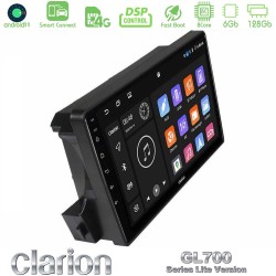 Clarion GL700 Lite Series 8Core Android ClarionOS 6+128GB Ssangyong Actyon/Kyron 2005-2014 Navigation Multimedia Tablet 9" Με Carplay & Android Auto