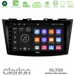Clarion GL700 Lite Series 8Core Android ClarionOS 6+128GB Suzuki Swift 2011-2016 Navigation Multimedia Tablet 9" Με Carplay & Android Auto Clarion GL700 Lite Series 8Core Android ClarionOS 6+128GB Suzuki Swift 2011-2016 Navigation Multimedia Tablet 9" Με Carplay & Android Auto