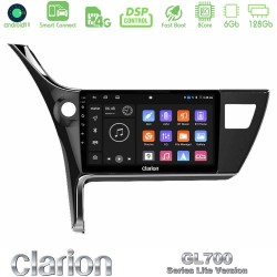 Clarion GL700 Lite Series 8Core Android ClarionOS 6+128GB Toyota Corolla 2017-2018 Navigation Multimedia Tablet 10" Με Carplay & Android Auto Clarion GL700 Lite Series 8Core Android ClarionOS 6+128GB Toyota Corolla 2017-2018 Navigation Multimedia Tablet 10" Με Carplay & Android Auto